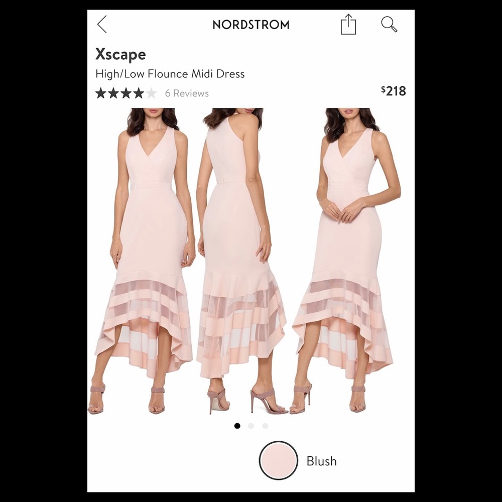 High-low midi dress